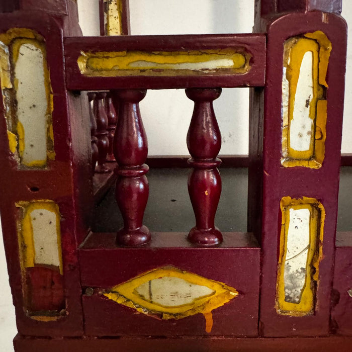 Vintage Jharokha / Mandir – Red and Gold Opulent Jharokha : Haya 6