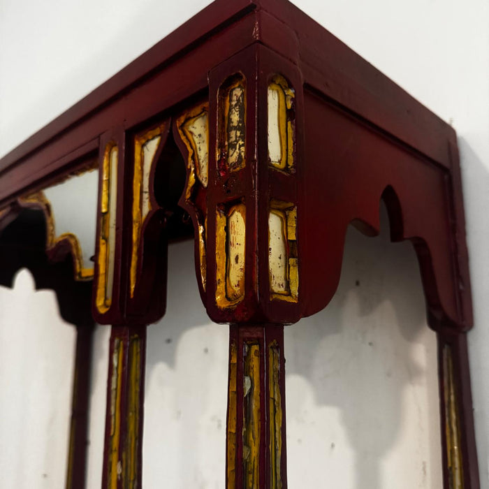 Vintage Jharokha / Mandir – Red and Gold Opulent Jharokha : Haya 6