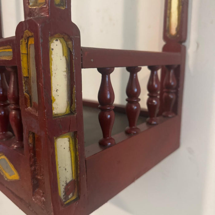 Vintage Jharokha / Mandir – Red and Gold Opulent Jharokha : Haya 6