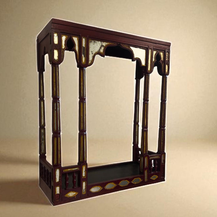 Vintage Jharokha / Mandir – Red and Gold Opulent Jharokha : Haya 6