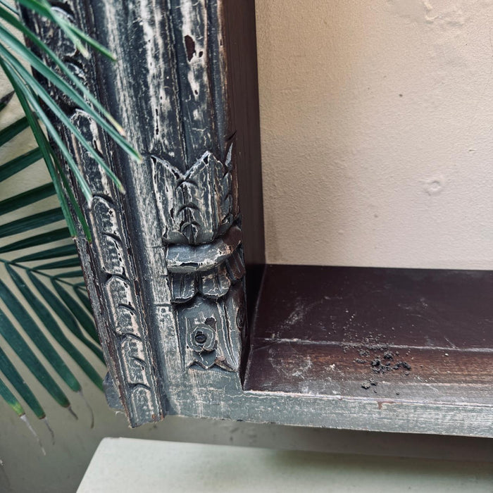 Vintage Style Double Wooden Jharokha with Ledge  : Haya 18