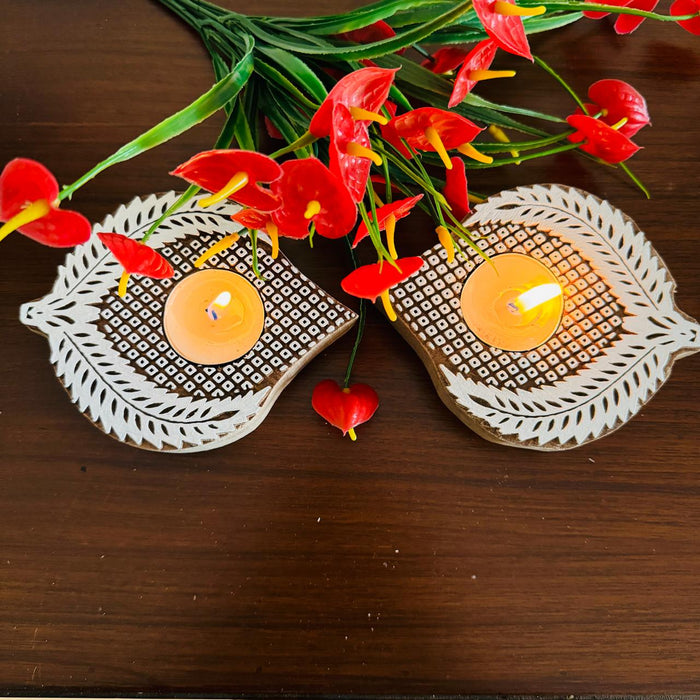 Leaf shaped diyas ( Set of 2) : Jyot 9