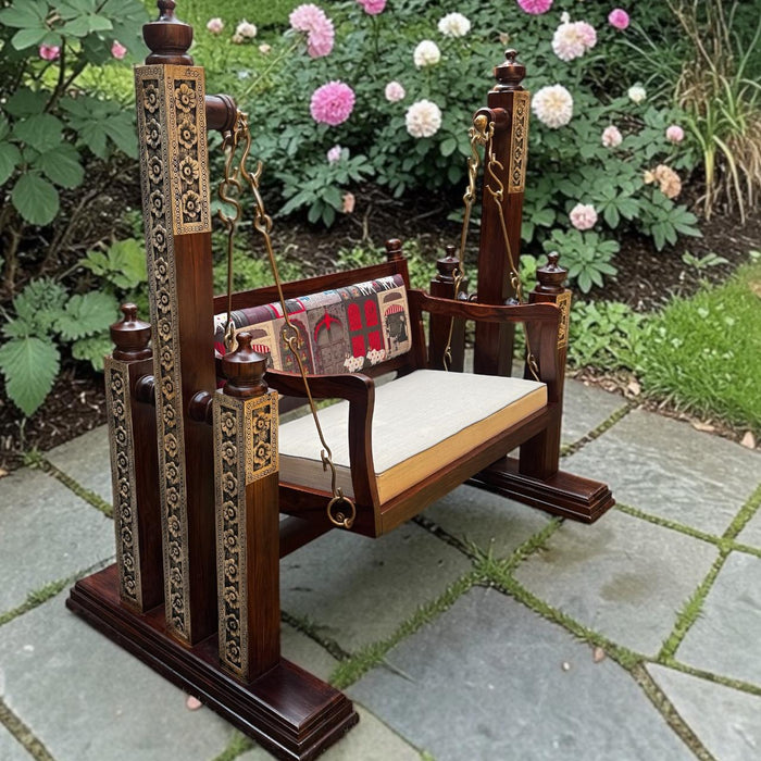 Sheesham Wood Jhula with Stand  : Hindola 1