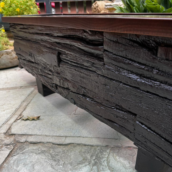 Raw Wood Planter:  Kashish 6