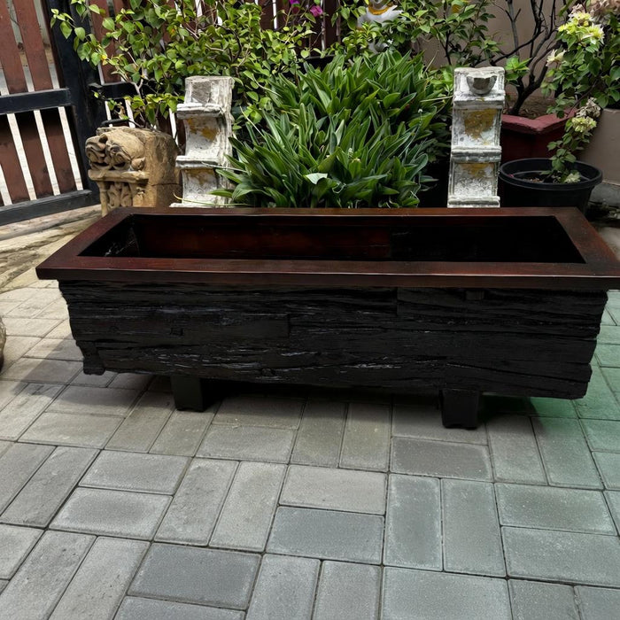 Raw Wood Planter:  Kashish 6