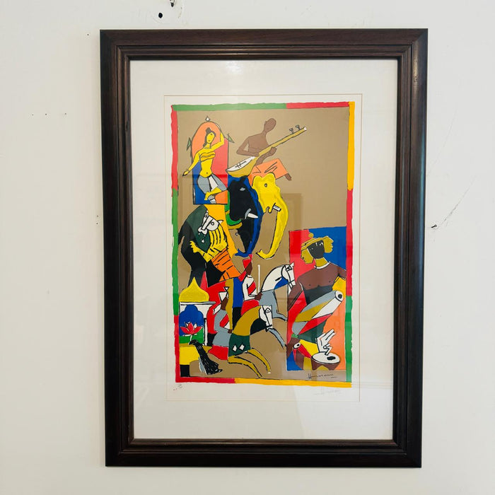 Original Signed MF Hussian Serigraph : Kalakriti 23