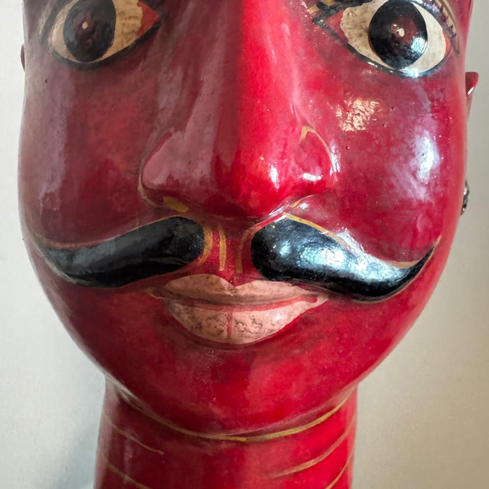 Kamdev – Handcrafted Wooden Cheiyal Head Sculpture-3