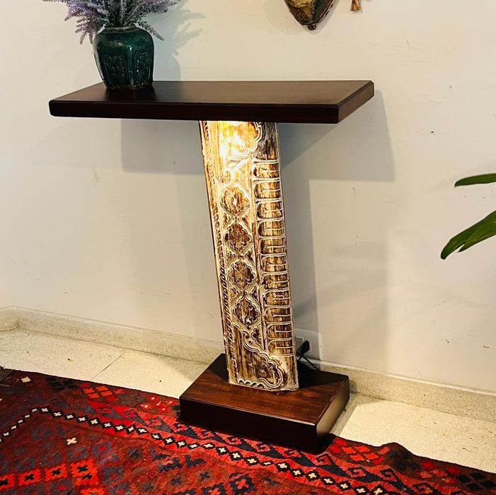 Kavya 3  : Carved wooden console ( Sold individually)