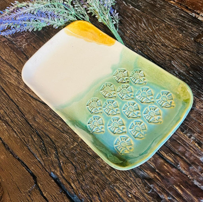 Ceramic platter , Mitti : 11