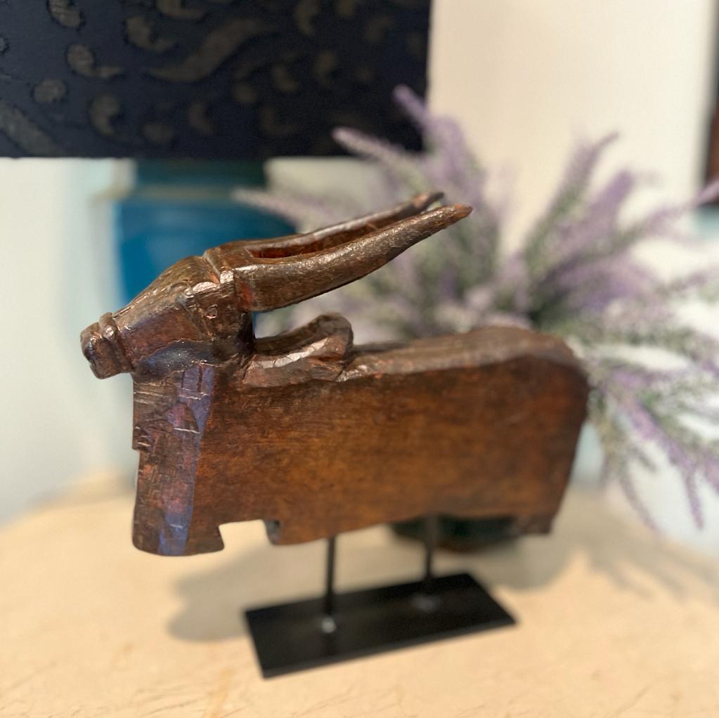 Wooden Nandi on a Stand — Khojcrafts