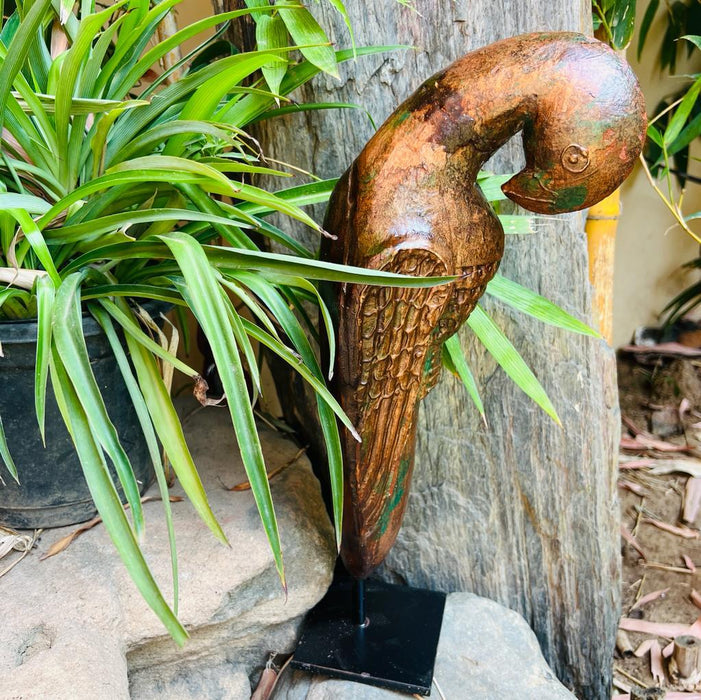 Carved wooden Parrot ,  Inaayat : 5 ( Sold individually)
