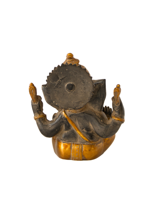 Ganesha in Ashirwad Mudra Brass Small Idol