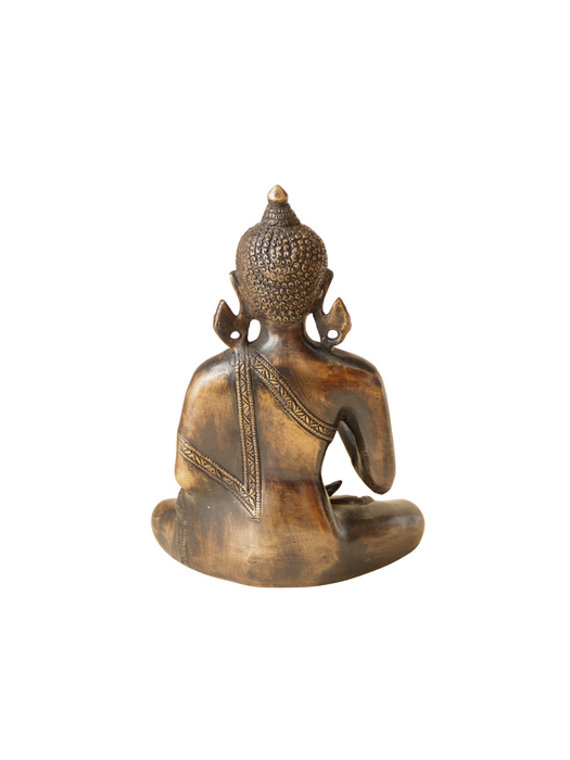 Gautam Buddha Preaching His Dharma Brass Idol