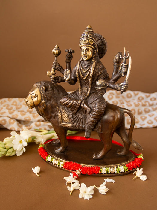 Goddess Durga (Sherawali ) Maa Brass Idol