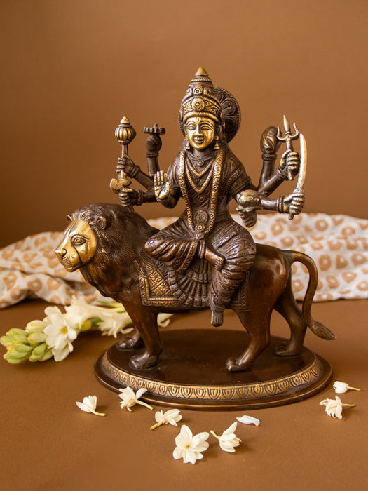 Goddess Durga (Sherawali ) Maa Brass Idol