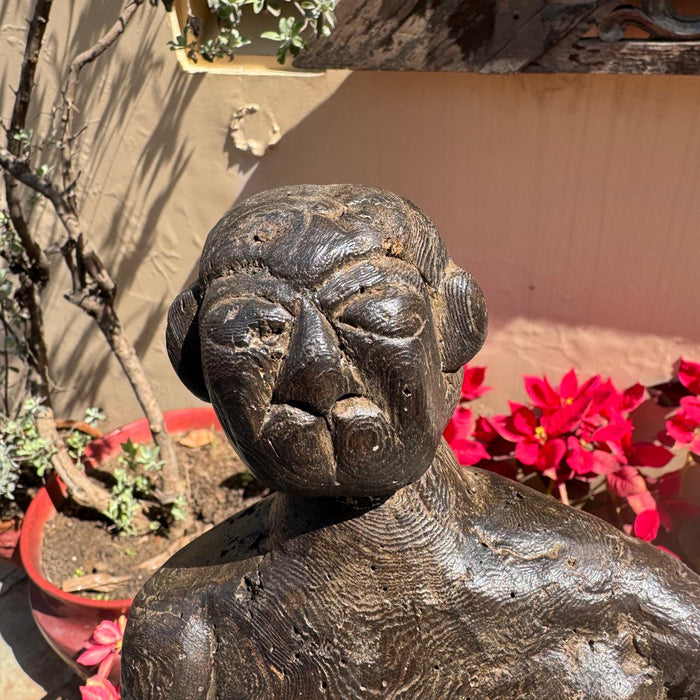 Dhad:  Wooden Torso Sculpture Series : Manush 4