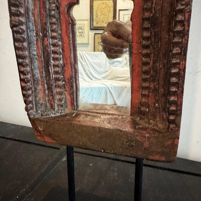 Wood and resin mirror-2
