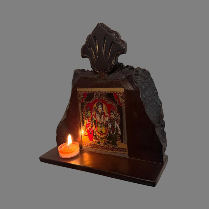 Wooden framed glass Tanjore : Murugan