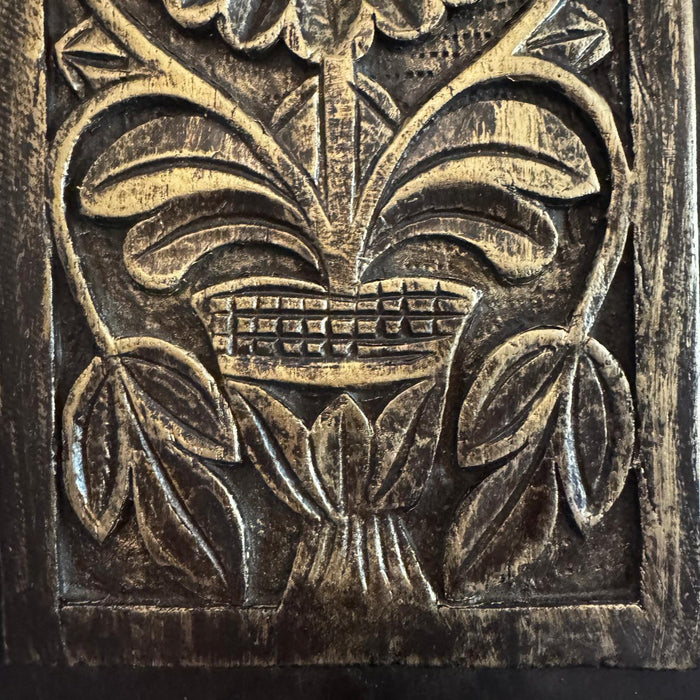 Framed Wooden Carving on Teak Wood Panel- Naksh 1
