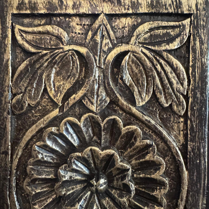 Framed Wooden Carving on Teak Wood Panel- Naksh 1