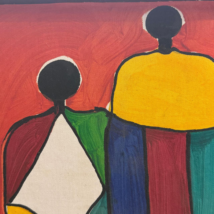 Painted  Lamp : Noor 19  ( Shade Included )