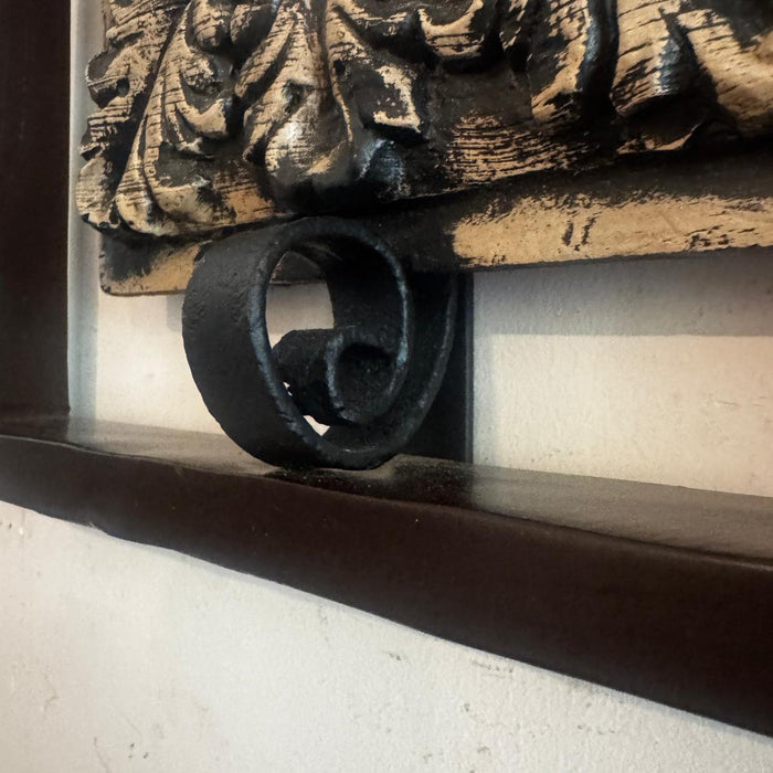 Framed Wooden Carving on Teak Wood Panel- Naksh 3