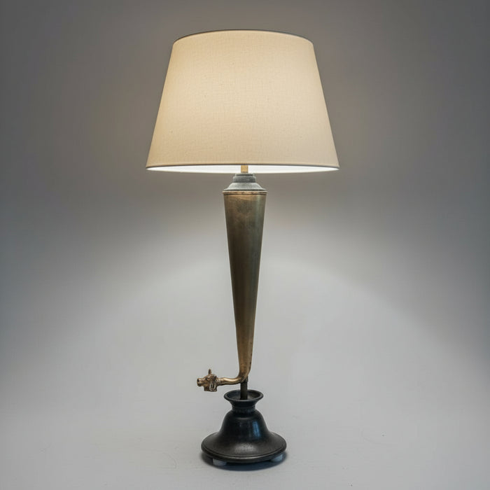 Antique Cow-Head Water Spout Lamp – Heritage Reimagined : Noor 2 ( Shade Included)