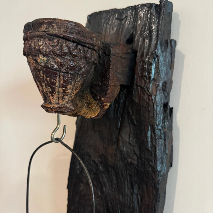 Antique Lantern with Vintage Wooden Backdrop – Timeless Charm : Noor 23