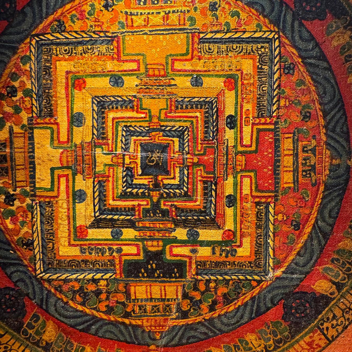 Hand Painted Mandala  Lamp : Noor 7 ( Shade Included)