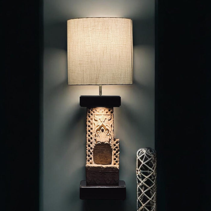 Stone Lamp : Noor 17 ( Shade Included)