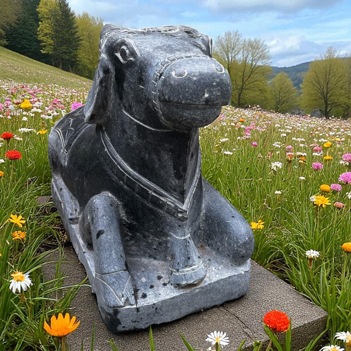Black Granite Nandi – Symbol of Strength & Serenity : Murat 15