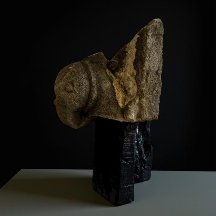 Vintage Carved Stone Panels – Art on Wood: Pashan 4