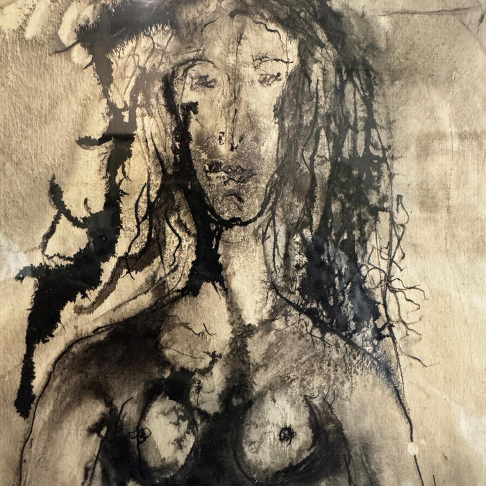 Original Black & White Sketch – Female Portrait