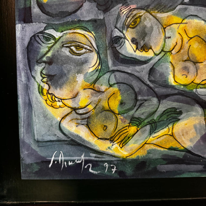 Collectible Figurative Artwork by C. Dakshinamoorthy-1