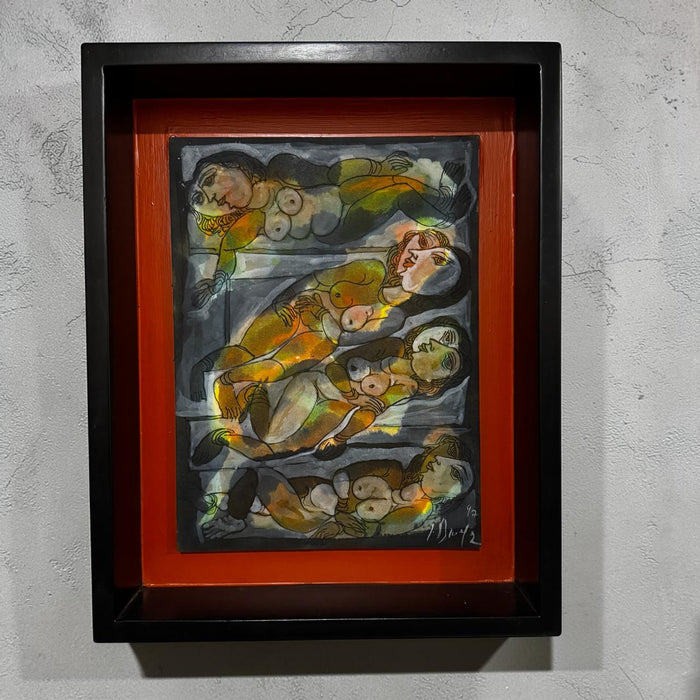 Collectible Figurative Artwork by C. Dakshinamoorthy-1