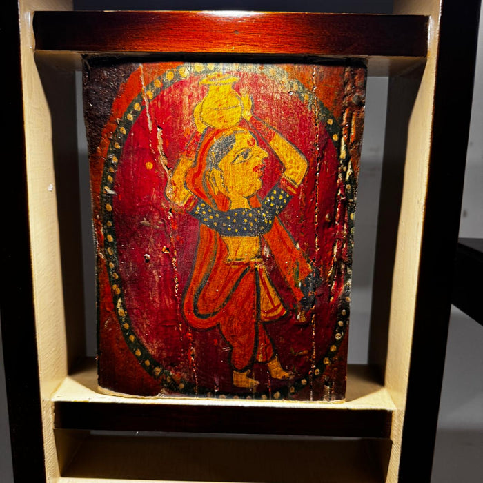 Vintage Painted Panel Pedestal – Art Meets Function : Ruhana 13