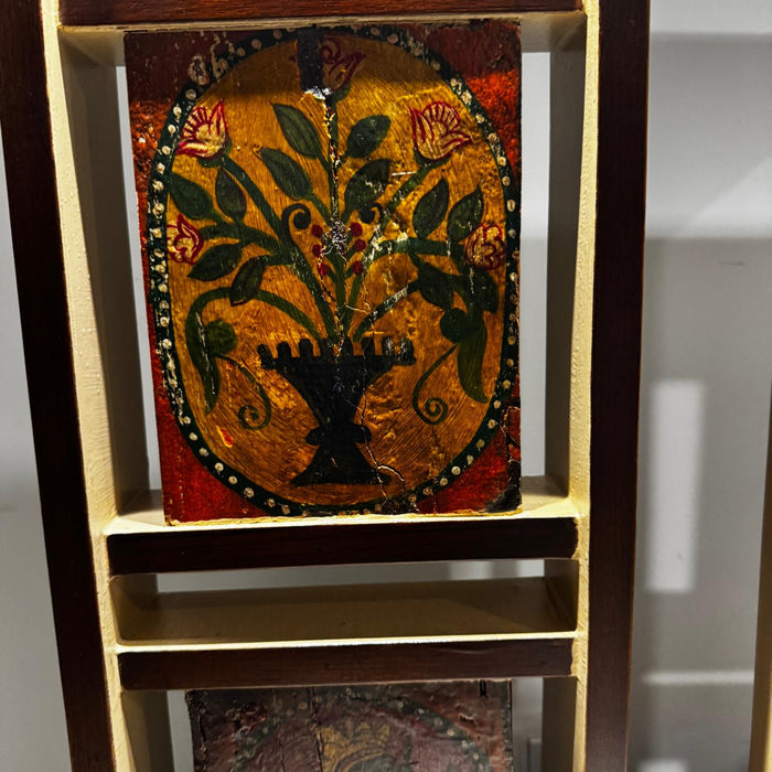 Vintage Painted Panel Pedestal – Art Meets Function : Ruhana 13