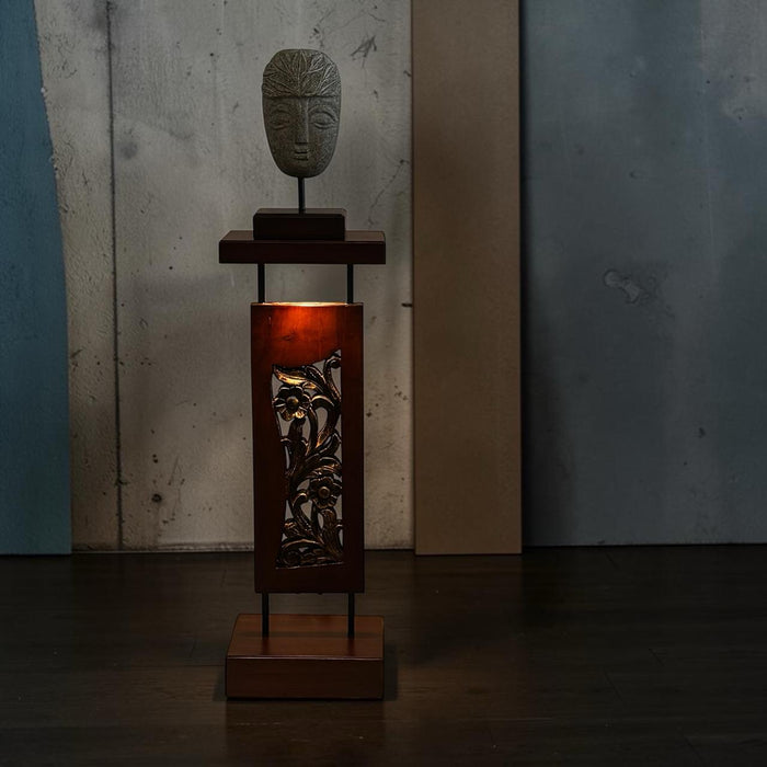 Vintage Carved Panel Pedestal : Ruhana 17