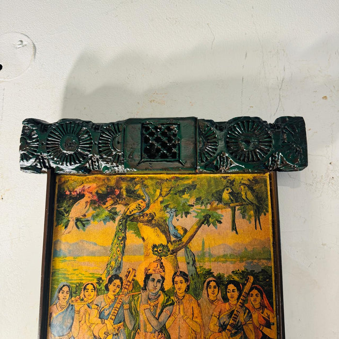 Wooden framed Ravi Varma painting : 1