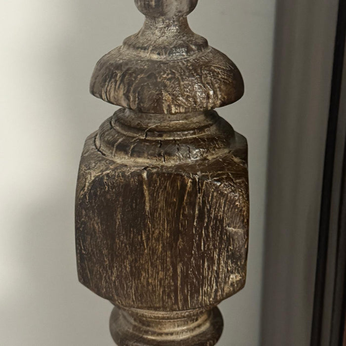 Cabinet with Antique Pillars – Distress Finish & Unique Design : Shiza 4