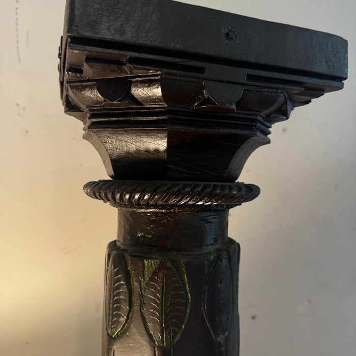 Rosewood Pillar with Teak Base & Capital : Stambh 7