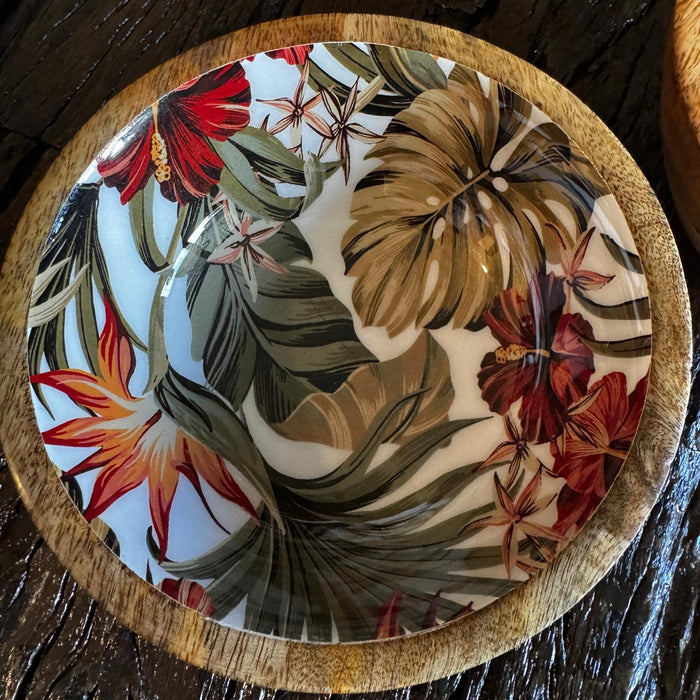 Set of Two Mango Wood Snack Bowls – Stylish & Functional-1