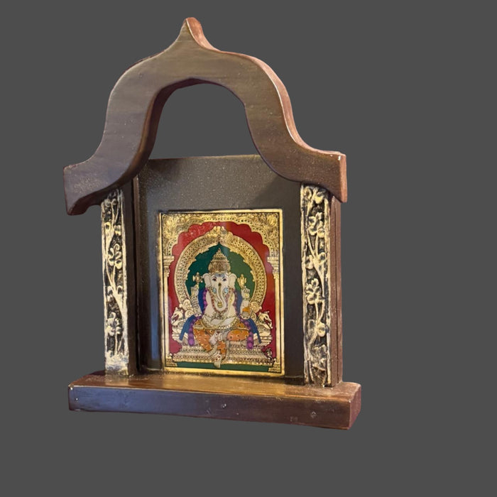 Framed Glass  Tanjore Painting ( Ganesh)  : 10