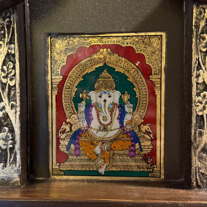 Framed Glass  Tanjore Painting ( Ganesh)  : 10