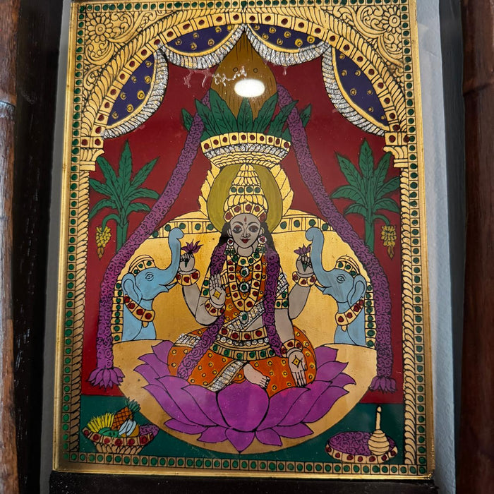 Gajalakshmi Tanjore Style Panel