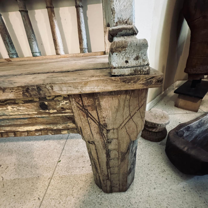 Wooden bench : Takht 1