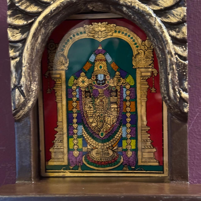 Framed Glass Tanjore Painting ( Balaji )  : 5