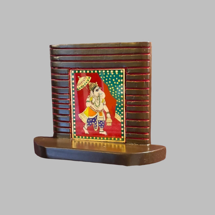 Framed Glass Tanjore Painting ( Ganeshji )  : 6