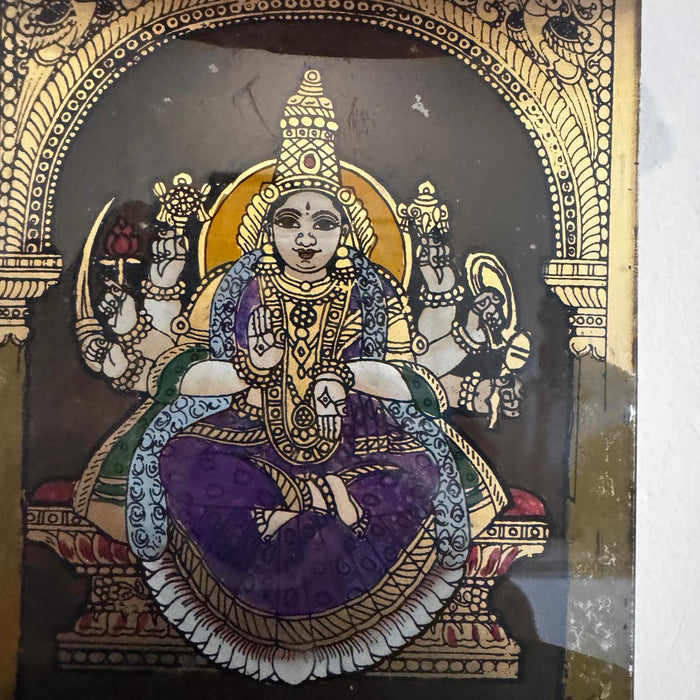 Small Lakshmi Tanjore with Vintage Ledge