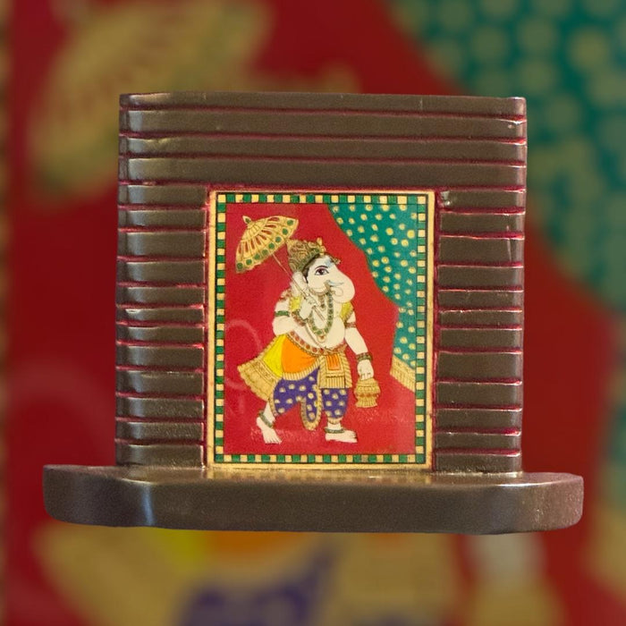 Framed Glass Tanjore Painting ( Ganeshji )  : 6